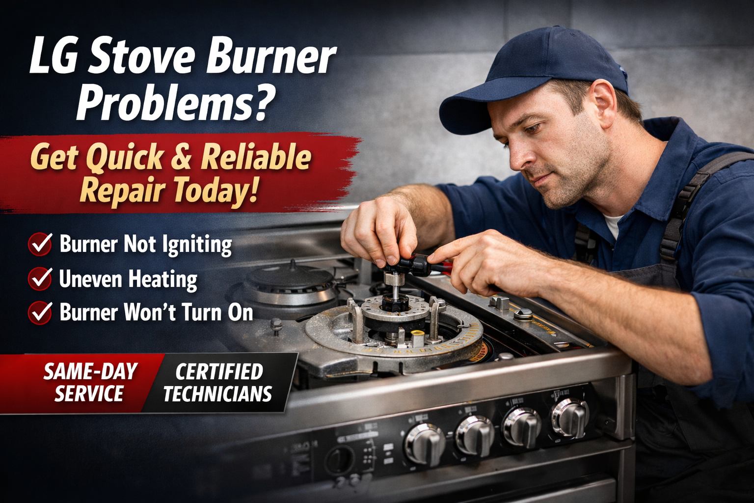 LG Stove Burner Problems? Fast & Reliable Repair Services